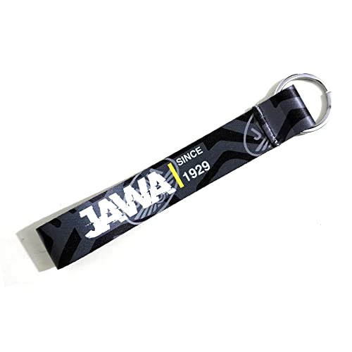 Image of Jawa since Motorcycle Bike Car Tag (6 X 1 Inch) Cloth Multicolor Keychain