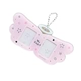 omiinitio Portatarjetas de foto coreana con llavero tarjetas de autobús colgante con popularidad coreana, a