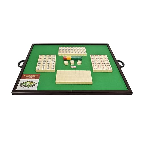 Table de mahjong pliable 35" tapis vert tapis poker domino pour 4 joueurs
