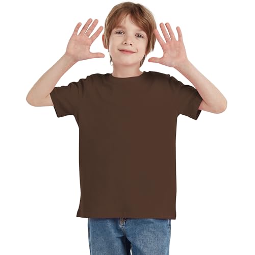 Dreammonkey 2T-12Years Kids Cotton T-Shirt Short Sleeve Crew Neck Tshirt for Boys and Girls4