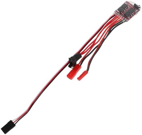 NUOBESTY 20A Fırça Motoru, Fren Anahtarlı Devir Kontrolü, RC Modeli Araç ve Tekne Aksesuarları, RC Arabalar ve Tekneler için Çift Yönlü Küçük Kumanda - Görsel 1