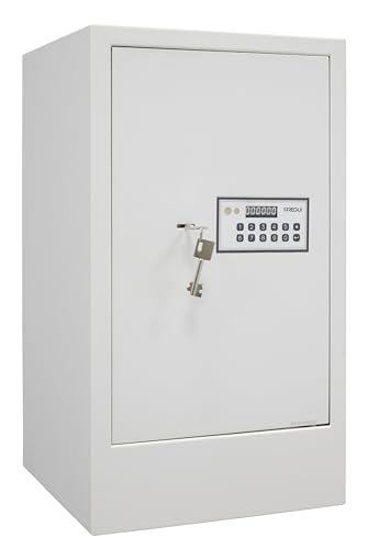 ARREGUI Magna 590090 Cassaforte da Armadio a Doppia Sicurezza con Zoccolo di 10 cm | Cassetta di Sicurezza con Codice e Chiave | Cassaforte Grande da Mobile, Mensola o Pavimento | 62x35x36 cm | 71 L