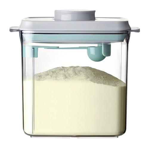 Xijobido Dispensador De Leche En Polvo,1700ml Caja Organizadora De Gran Capacidad Con Cuchara Para Café En Polvo - Multifuncional Dispensadores De Fórmula Infantil Para Viajar Y Hacer Compras -