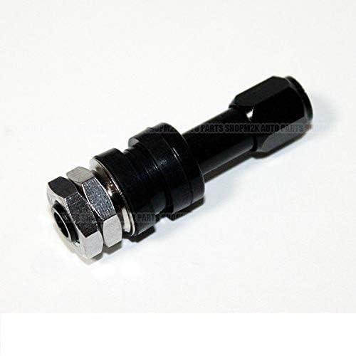 エアバルブ アルミ エアーバルブ ブラック 1個 軽量 レーシング 内締め クランプイン エア バルブ クランプインバルブ チューブレスタイヤ ゴムバルブ PC-14B