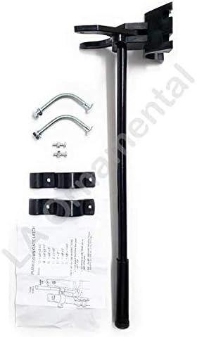 Auto Pool Latch 1-5/8" X 2-1/2" for Pool Chain Link Fence Gate Self-Latching with Spring Closer Black