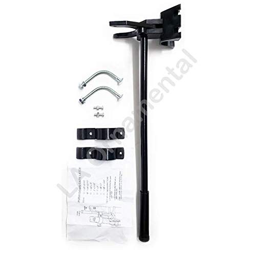 Auto Pool Latch 1-5/8" X 2-1/2" For Pool Chain Link Fence Gate Self-Latching With Spring Closer Black #TOP2