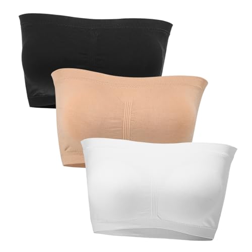 Sujetadores sin tirantes bandeau mujer microfibra elástica tops deportivos cómodos sin costuras