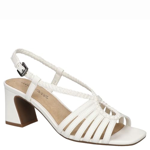 Sandale à talon Easy Street Topaze blanc 37 X-Large avec bride confort stable