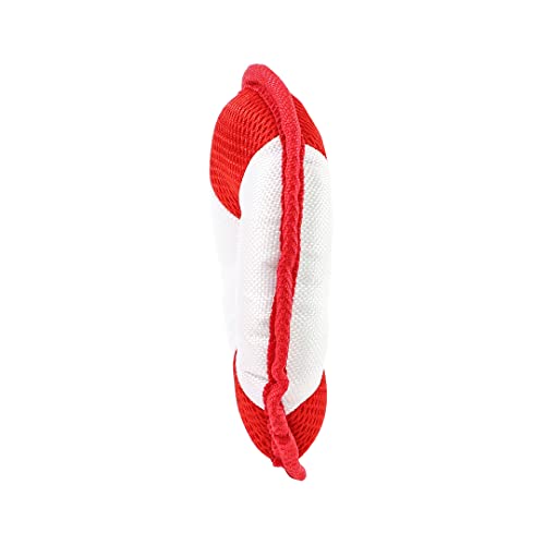 Minifeet Hundespielzeug Flying Disc weiß-rot Small - ideal für alle Hunde ob groß, klein, ausgewachsen oder Welpe - für alle Hundeliebhaber und verspielte Haustiere