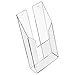 Produktbild HMF 46841 Wand Prospekthalter aus Acryl | DIN A6 Hochformat | 11 x 20 x 3,5 cm | Transparent