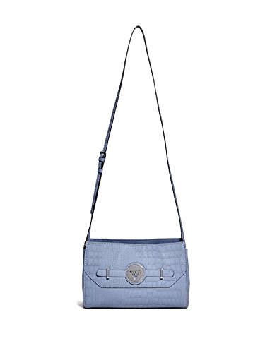 GUESS Women's Delrose Croc-Embossed Cross-Body