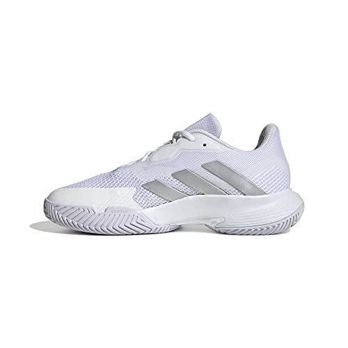 Adidas Damen CourtJam Control Tennis Shoes, Cloud White/Silver/Cloud White,...