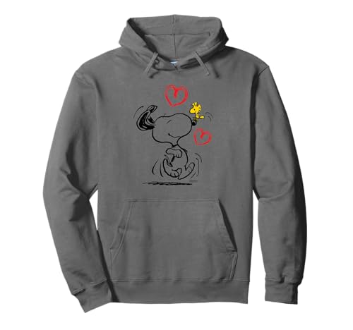 Peanuts - Snoopy Corro hacia ti, Rojo Sudadera con Capucha
