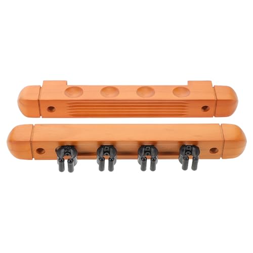 Stobaza 4-slot Wooden Pool Cue Rack Wall Mount