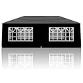 SEALAMB Black Party Canopy Tent 10x20FT with 6 Removable Waterproof Sidewalls, Outdoor Large Canopy Tent Paito Gazebo Party Tent Wedding Tents for Backyard