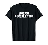 Vintage Going Commando Classic Retro USA Military Distressed T-Shirt