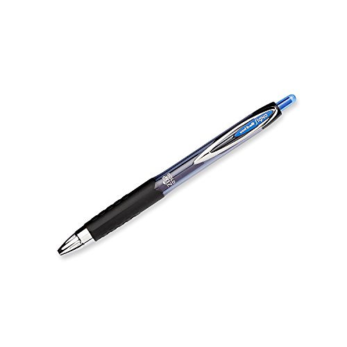 Bolígrafos Uni-Ball Signo 207 Retráctiles Gel Azul x6 miniatura 2