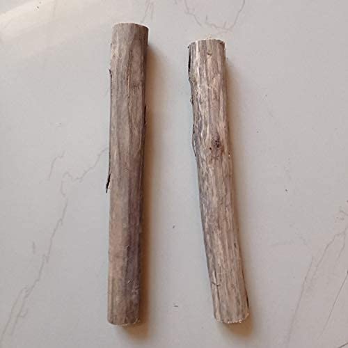 Mango Wooden Logs/Dowel | Raw Finish | Unfinished Wooden Log for Wall Hanging and Art & Craft | Set of 2 | DIY Project Mateial | Diameter: 48-50 mm | with and Without Hole (Without Hole, 12) 1