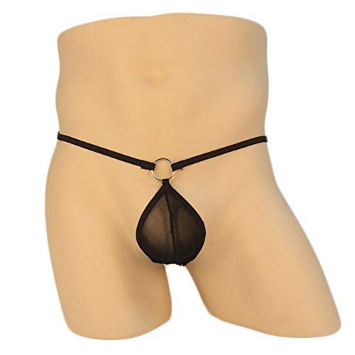 Mens 2 Colors Pack Micro Brief Thongs Sleepwear Lingerie Breathable Boxer Sexy Underwear Hot Underpants Gift for Husband or Boyfriend3