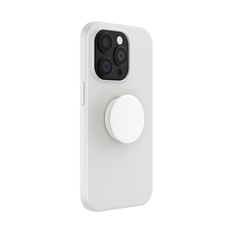 Image of creatology Case Holder Phone Grip - Compatible with Samsung, iPhone, ONEPLUS & More Phone Cases - Anti-Drop, One-Handed Use, Phone Stand Plain Matte Finish (Black White)