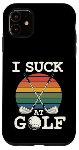 I Suck At Golf Loser Dad ȃW[N St X}zP[X iPhone 11 p