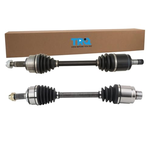 Image of TRQ Front Driver and Passenger Side CV Axle Assembly Set 2 Piece Compatible with 2006-2011 Honda Civic Si 2.0L Manual Transmission 2008 Civic MUGEN Si 2.0L Manual Transmission