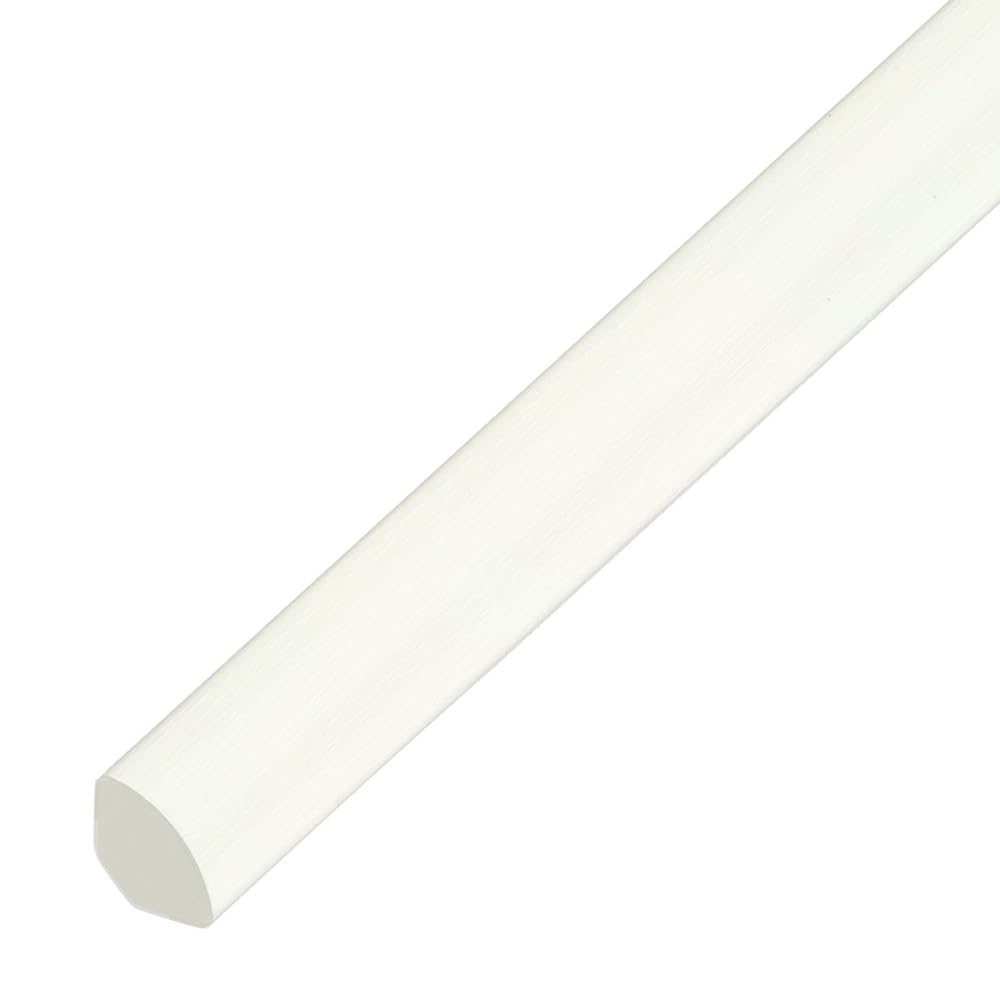 Virtual Plastics White Ash Upvc Plastic Quadrant Trim - Window/Tile Beading - 17.5Mm X 1M Length