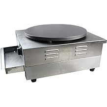 Electric Crepe Maker, Non-stick Electric Crepe Maker Pancake Machine Hotplate, Adjustable Temperature Mini Pancake Machine Home Baker Machine Stainless Steel Countertop Griddle 3000W