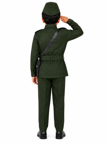 Image of Raj Costume Freedom Fighter Costume for Kids | Independence Day Fancy Dress | Patriotic School Function Dress | Boys & Girls