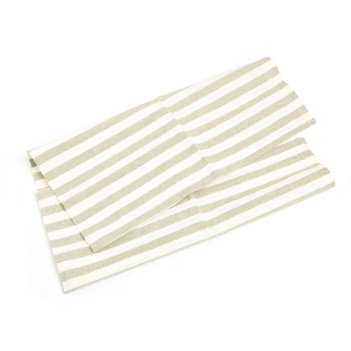 Servilletas de Tela Cuadradas Rayadas Verde - Set x12 miniatura 2