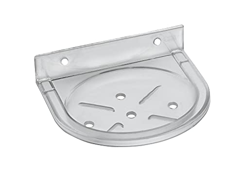 Image of RAB ABS Plastic Organizer | Single Soap Dish | Space Saving Wall Mounted Bathroom Utility Holder (Code:- U-308 Soap Dish Single, Pack of 1 Piece)