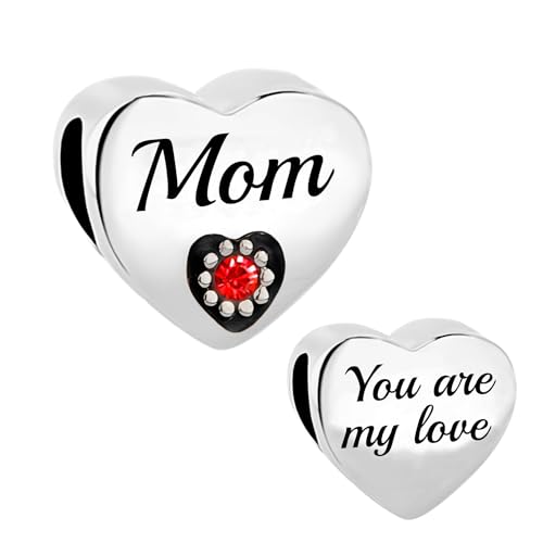 Abalorio de plata con corazón You are my love compatible con pulsera Pandora