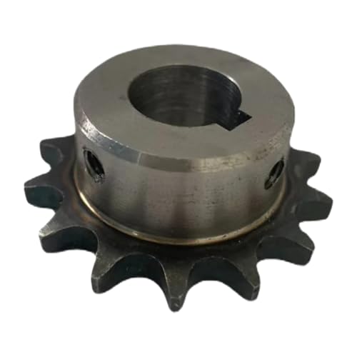 Pignon de transmission usure réduite acier 08B clavette 4mm pour réparation machine 11 dents