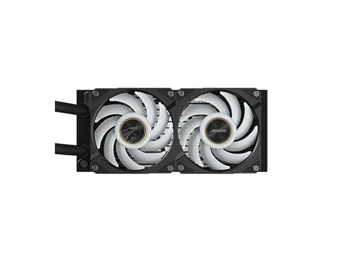 Image of AORUS WATERFORCE X II 240 Liquid CPU Cooler, 240mm Radiator with 2X 120mm Low Noise ARGB Fans, Compatible with Intel LGA1851, LGA1700, and AMD AM5(GP-AORUS WATERFORCE X II 240)