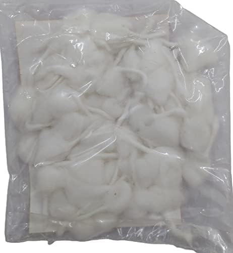 Hand Made White Cotton Wicks/Batti for Oil lamp Diya Traditional Puja Cotton Wicks (Pack of 75 pcs) (Round Wicks)