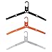 Travel Clothes Hanger - Foldable Design, Aluminum Alloy, High Strength & Lightweight Folding Hanger for Home(Black)