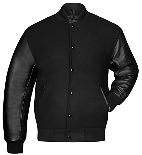 Image of Brutul Bee Original Leather Varsity Letterman Jackets Wool & Leather Original American Style Varsity Jackets