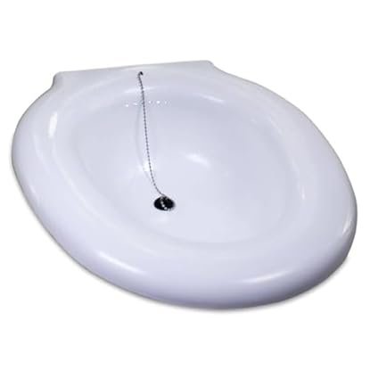 Foto di Bidet Portatile. Bidet portatile per WC con tappo incorporato. Sedile da bagno adattabile a WC. Bidet Sanitario Capacità 3,5 L. Sedile WC universale per WC