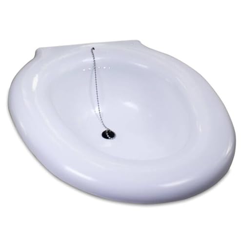 Bidet Portatil. Bidet Portatil para WC con Tapón Incorporado. Baño de Asiento Adaptable a WC. Bidet Sanitario Capacidad 3,5L. Baño de Asiento para WC Universal