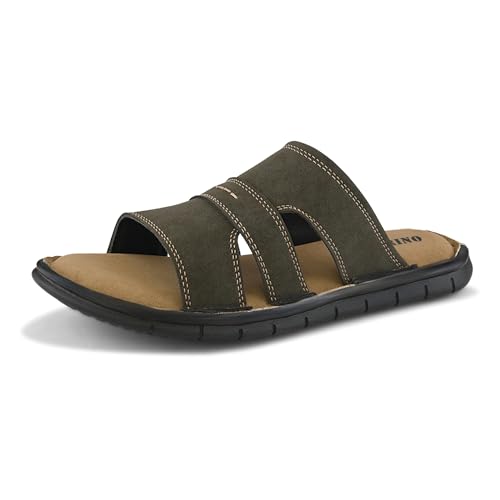 Image of Centrino Men's Slide Sandals | Multi-Strap Design with Cushioned Insole | Lightweight Comfortable Casual Footwear for Summer & Office Travel (9581)