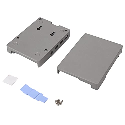 Carcasa para Raspberry Pi 4 B en aleación de aluminio negra con disipación pasiva