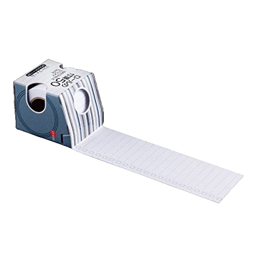 ロールの付箋 ロール 付箋 ふせん 全面のり 強粘着 蛍光紙 幅広 文房具 ノート 金属刃 50mm幅 60mm幅 10m メモ (50mm幅, リスト)