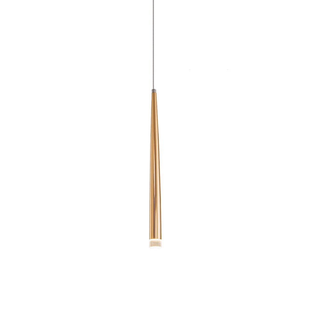 Chandelier tube LED moderne en aluminium de haute qualité et cristal haut de gamme