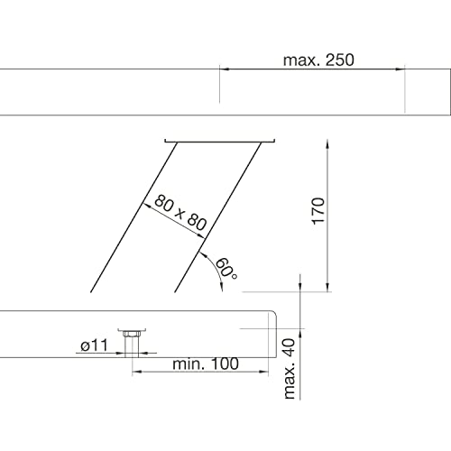 Consola de bar Jumbo oblicua para ganar espacio y elevar encimeras de cocina 4