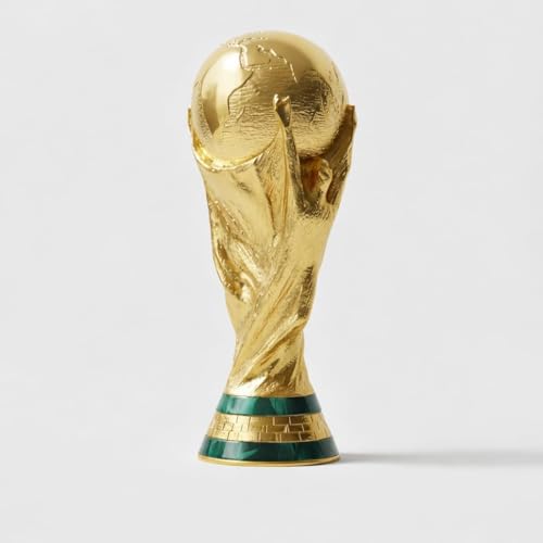 Image of FI FA Football Trophy Cup Showpiece | Soccer Championship Replica Statue for Home Decor, Office Table & Study Desk | Sports Theme Decorative Gift for Men & Boys