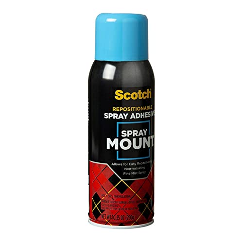 Scotch 6065 Spray Mount Adhesive, Repositionable,10.25 oz.