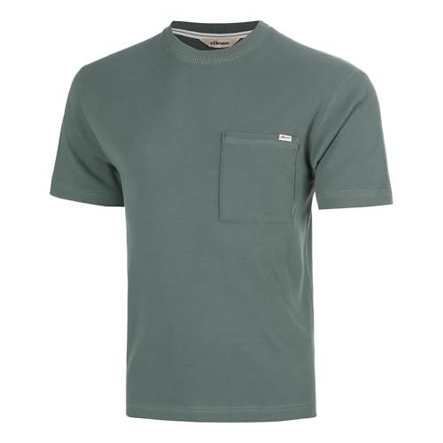Ellesse Arizi Camiseta de Manga Corta Hombres Verde Oscuro