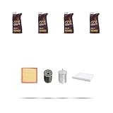 Questo Kit include : 1 filtro Aria, 1 filtro Olio, 1 filtro Carburante, 1 filtro Abitacolo e 4 Litri di MANNOL Longlife 504/507 5W-30 7715