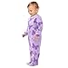miaozhen Fashion Lilac Butterflies Sleep Play Footed Zipper One-Piece Outfit Pjs 24M Ropa De Frio Para