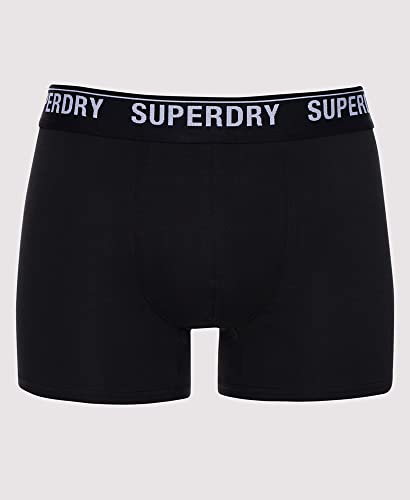 Boxer Superdry Multi Triple Pack de 3 unidades en algodón suave para hombre 7